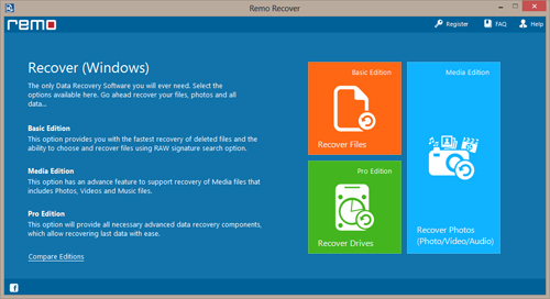 How to Recover Data from A Lexar USB Drive - Main Window